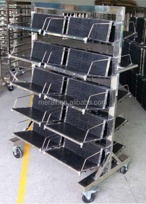 Factory wholesale SMT Reel Storage Trolley,Hanging basket ESD PCB storage trolley SMT PCB storage cart