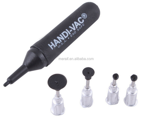 wholesale IC Vacuum Suction Pen HANDI-VAC Tools Black Mini Antistatic ESD Vacuum Pen With 3 Suction Headers IC SMD Pick Up Pen