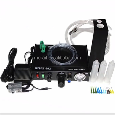 Pneumatic glue dispenser machine semin automatic gule dispenser 983 epoxy resin liquid dispensing machine